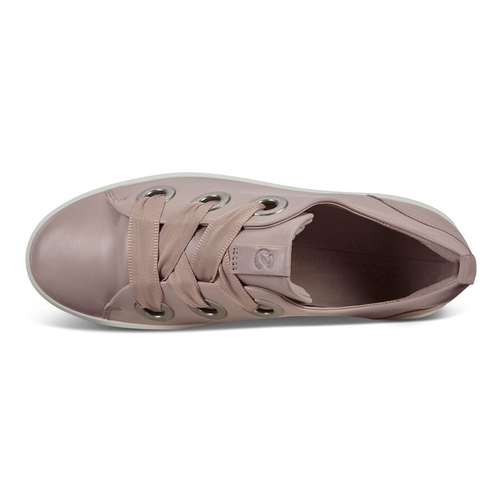 Womens Sneakers - ECCO Soft 8 3-Eyelet - Grey - 7384KLFMB